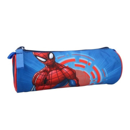 mybagstory - Trousse - Spiderman - Bleu - Enfant - Ecole - Primaire - Maternelle - Garderie - Trousse Garçon - Taille 21 cm