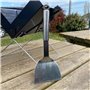 Spatule Inox avec Manche Ergonomique pour Plancha et Barbecue - Ustensile de Cuisine Résistant