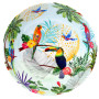 Les Jardins de la Comtesse - Grand Saladier en Mélamine Pure – Toucans de Rio - 4L / Ø 31 cm – Multicolore - Service de Table de