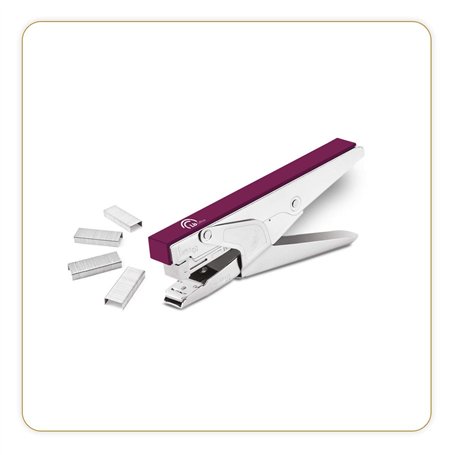 LB Office 8282 EB-20F - Agrafeuse manuelle Bureau ou Maison - Pour agrafes 24/6-26/6-20 feuilles - Inox - Qualité semi-pro