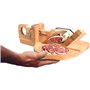 Little balance 8422 La Conviviale - Guillotine à saucisson - Fabrication 100% française - Lame inox Esprit de Thiers - Bois Hêtr