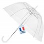 O³ Parapluie Transparent Cloche-Parapluie Resistant au Vent-Grand Paraluie Idéal pour de Jolies Photos de Mariage-Léger et Facil