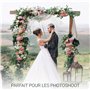 O³ Parapluie Transparent Cloche-Parapluie Resistant au Vent-Grand Paraluie Idéal pour de Jolies Photos de Mariage-Léger et Facil