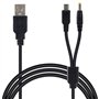 Link-e : Cable Chargeur USB de Remplacement 2 en 1 Compatible avec la Console Sony PSP 1000