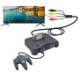 Link-e : Chargeur Secteur pour Alimentation, Câble Audio Video S-Video et Adaptateur Peritel Compatible avec la Console Nintendo