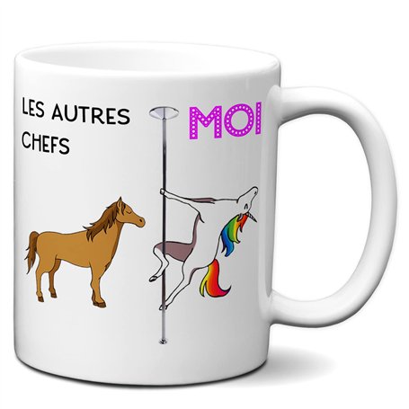 L'Esprit Des Anges Tasse-Mug Meilleur Chef Licorne - Idée Cadeau Humour Original Anniversaire