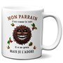 L'Esprit Des Anges Tasse Mug - Mon Parrain C'est Comme le Café Je l'Adore- Idée Cadeau Original Baptême Parrain Anniversaire