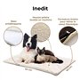 Tapis Chauffant Chat (blanc - 60x45cm) - couverture chauffante chat & Chien - Coussin Auto-Chauffant sans Electricité & Batterie