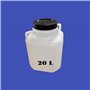 Bidon Plastique 20 litres avec Large Ouverture (Ø18
