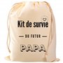 STUDIO MANALI Kit de survie du futur papa - boîte à papa - annonce grossesse - cadeau de naissance - pochon à remplir - coton bi