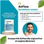 KW AirFlow Bandelettes nasales anti-ronflement x30 | Taille L | Ecarteur nasal anti-ronflement efficace puissant | Nasal strips 