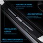 ODOKIT Seuil De Protection Fibre De Carbone Noir - Compatible avec Peugeot 3008 - Accessoires 4 Pièces - Facile à Installer - Po