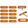 Formplas 10 x LED Feux Gabarit Position Lateral Jaune 12v 24v Remolque Camion Camionette Lampe