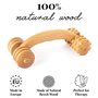 Tuuli Accessories Masseur Rouleau de Massage Appareil Dos Épaule Cou Jambes Corps Musculaire Bois 18 x 7 x 6 cm