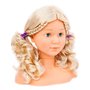 Bayer Design 90005AB Tête à Coiffer et Maquiller Super Model avec Accessoires, tête coiffante Enfant, Cheveux blonds