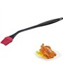 Westmark 15452270 Pinceau de marinade à manche extra long en silicone avec coude et tête amovible Noir/rouge
