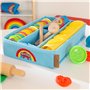 roba x Play-Doh Set de Jeu Extra-Large - Kit de Pâte à Modeler avec Boîte en Toile, Tapis Créatif 3D, 12 Pâtes, Outils en Bois e