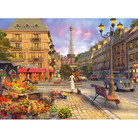 Ravensburger Puzzle 12000198 - Promenade à Travers Paris - Puzzle de 500 pièces pour Adultes et Enfants à partir de 12 Ans - Puz