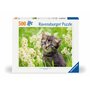 Ravensburger - Puzzle Adulte - Puzzle 500 pièces - Chaton dans la Prairie - Adultes et Enfants à partir de 12 Ans - Puzzle de qu