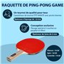 HUDORA Raquette de ping-Pong Game - Paddle de Tennis de Table de Haute qualité avec revêtement de Tournoi ITTF Karate - Raquette