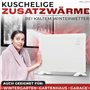 ProfiCare® Chauffage électrique avec façade en verre|Radiateur mobile également adapté au montage mural | Chauffage par convecte