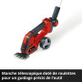 Einhell Cisaille à gazon taille-buissons sans fil GE-CG 18/100 Li T Kit Power X-Change (18 V, manche télescopique, acc. coupe-he