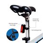 FISCHER Twin Stop 100 Lux Kit d'éclairage LED pour vélo avec Feux de Route et Mode capteur, Longue durée de Vie, boîtier en Alum