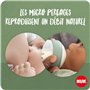 Tétines pour biberons NUK for Nature | Petite taille | 0-6 mois | Tétine anti-colique en silicone imitant le sein | Sans BPA | L