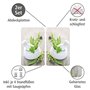 WENKO Plaque de Protection Cuisson en Verre trempé Herbes Lot de 2, Protection Tous Types de Plaque