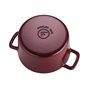 Fissler Collection Moments Cocotte En Fonte Émaillée, Ronde (20 cm), Fonction AromaStar, Compatible Induction, Rouge Bordeaux