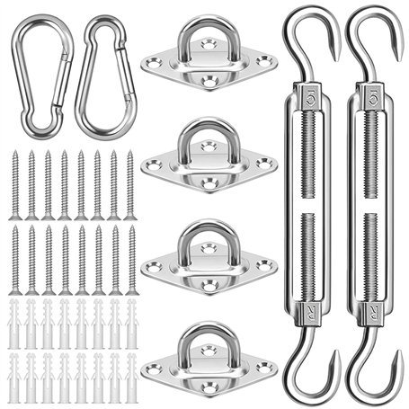 Kit de Fixation pour Voile D'ombrage