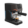 GRUNDIG KSM 5330 Machine à café avec réservoir à lait intégré, puissance 1628 W, pression de pompe 15 bar, double buse, écran ta