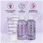Accentra - Set de douche cadeau pour femmes LAVANDE dans caisse-cadeaux - Kit soins 3 pcs avec gel douche, lotion pour corps & b