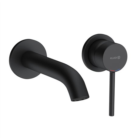 KLUDI Bozz-382443976 Bozz 382443976 Robinet de lavabo à Bec Fixe Noir Mat