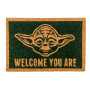 Out of the blue Paillasson Star Wars Yoda env. 60 x 40 cm avec Carte d'en-tête à Suspendre