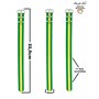 Pacific Time Montre-bracelet pour enfant garçon tracteur pour enfant - Vert - Bracelet textile vert jaune - Aiguilles lumineuses