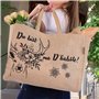 Domelo Paniers de courses. Sacs de shopping en jute. Grand sac panier, sac de plage imperméable. Sac en jute comme sac de bain, 
