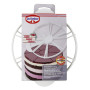 Dr. Oetker Séparateur à gâteau Ø 18 cm, ustensile de cuisine pour couper 6 à 8 morceaux de gâteau identiques, accessoires de pât