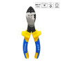 S&R Pince coupante diagonale de précision. Pince coupe-fils coupe cables 180x20 mm, acier Cr-V
