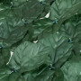 Relaxdays Brise-Vue en Lot de 12, haie Artificielle, Feuilles lierres, 50 x 50 cm, pour Jardin ou Balcon, Vert foncé