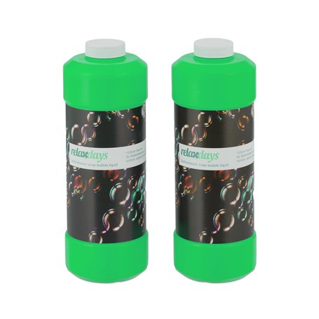 Relaxdays Solution Rechargeable pour Bulles de Savon