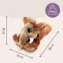 Habibi 1618 Coussin chauffant en peluche pour enfants et adultes – Mammouth avec garnissage en millet, peluche chauffante à réch