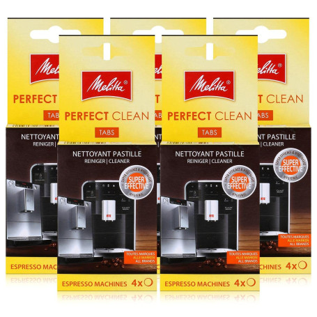 Melitta Perfect Clean 4 tablettes de nettoyage pour machines à expresso 4 x 1