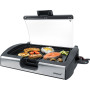 Steba VG200 Grill de Table Surface Lisse et Rainurée Inox 2200 W