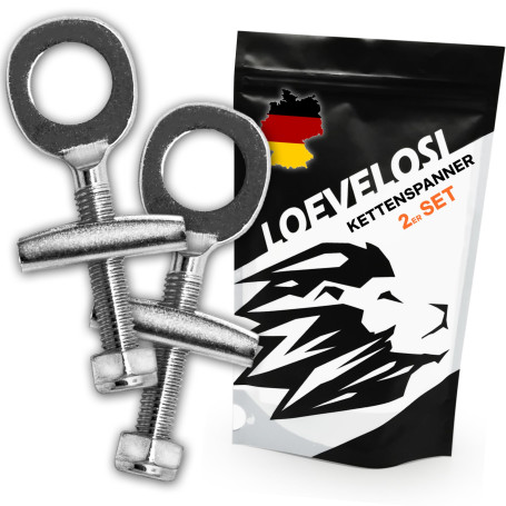 LOEVELOSI Lot de 2 tendeurs de chaîne de vélo en acier galvanisé