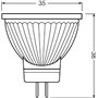 OSRAM Spot LED | Culot GU4 | Blanc chaud | 2700 K | 4,20 W | Equivalent à 35W | LED STAR MR11 12 V