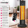 tectake® Chauffage Electrique Infrarouge Silencieux Chauffage exterieur terrasse réglable économique 500W, 1000W & 1500W Chauffa