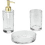 Navaris Accessoires de Salle de Bain - Set Accessoire de Salle de Bain - Ensemble Complet - Distributeur de Savon - Verre Brosse