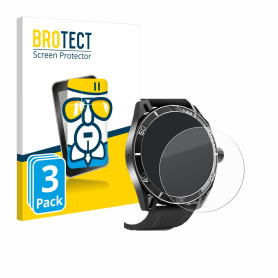 brotect Protection Écran Verre pour Yuede Smartwatch 1.43" (rond) (3 Pièces) Film Protecteur Vitre 9H [Anti-Rayures