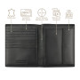 bugatti Super Slim Portefeuille en Cuir véritable - Fin avec Protection RFID, Noir